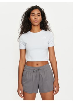 The North Face T-Shirt NF0A55AO Błękitny Cropped Fit ze sklepu MODIVO w kategorii Bluzki damskie - zdjęcie 181084717
