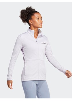 adidas Polar Terrex Multi Full-Zip Fleece Jacket HN5461 Fioletowy Slim Fit ze sklepu MODIVO w kategorii Bluzy damskie - zdjęcie 181084739