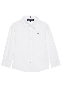 Tommy Hilfiger Koszula Solid Poplin KB0KB06965 M Biały Slim Fit ze sklepu MODIVO w kategorii Koszule chłopięce - zdjęcie 181084766