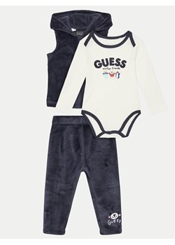 Guess Komplet dziecięcy P4BG10 WFRS0 Niebieski Regular Fit ze sklepu MODIVO w kategorii Komplety niemowlęce - zdjęcie 181084778