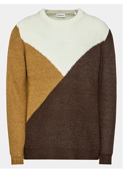 Lindbergh Sweter 30-804059 Brązowy Relaxed Fit ze sklepu MODIVO w kategorii Swetry męskie - zdjęcie 181084787