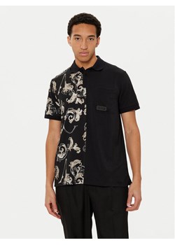 Versace Jeans Couture Polo 78GAG625 Czarny Regular Fit ze sklepu MODIVO w kategorii T-shirty męskie - zdjęcie 181084819