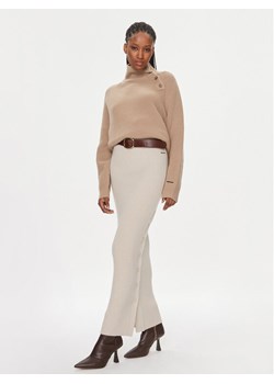 Calvin Klein Golf K20K206014 Beżowy Relaxed Fit ze sklepu MODIVO w kategorii Swetry damskie - zdjęcie 181084947