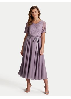 Swing Sukienka koktajlowa 5AH16300 Fioletowy Regular Fit ze sklepu MODIVO w kategorii Sukienki - zdjęcie 181085146