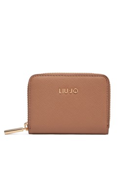 Liu Jo Mały Portfel Damski S Zip Around AA5169 E0087 Brązowy ze sklepu MODIVO w kategorii Portfele damskie - zdjęcie 181085198