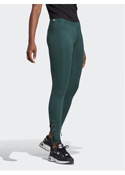 adidas Legginsy Always Original HK5078 Zielony Tight Fit ze sklepu MODIVO w kategorii Spodnie damskie - zdjęcie 181085336