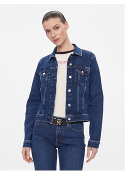 Tommy Hilfiger Kurtka jeansowa WW0WW40654 Granatowy Slim Fit ze sklepu MODIVO w kategorii Kurtki damskie - zdjęcie 181085498