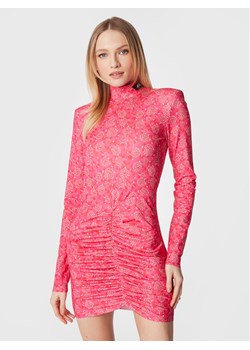 ROTATE Sukienka koktajlowa Mikiii RT2149 Różowy Slim Fit ze sklepu MODIVO w kategorii Sukienki - zdjęcie 181085579