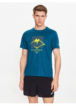 Asics T-Shirt ASICS Fujitrail Logo SS Top Tee Niebieski Regular Fit ze sklepu MODIVO w kategorii T-shirty męskie - zdjęcie 181085629