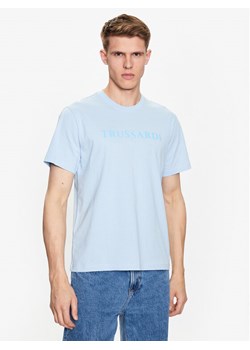 Trussardi T-Shirt 52T00724 Błękitny Regular Fit ze sklepu MODIVO w kategorii T-shirty męskie - zdjęcie 181085726