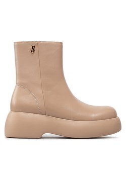 Simple Botki SL-26-02-000039 Beżowy ze sklepu MODIVO w kategorii Botki - zdjęcie 181085876