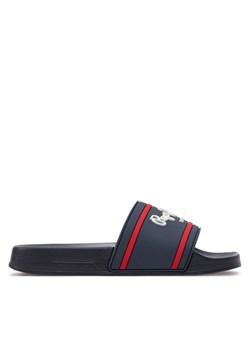 Pepe Jeans Klapki Slider Logo B PBS70054 Granatowy ze sklepu MODIVO w kategorii Klapki dziecięce - zdjęcie 181085906