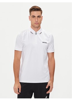 Boss Polo Philix MB 3 350519863 Biały Slim Fit - id: 0000304020827 - marki BOSS HUGO BOSS - 181085959 Boss Polo Philix MB 3 350519863 Biały Slim Fit ze sklepu MODIVO w kategorii T-shirty męskie - zdjęcie 181085959