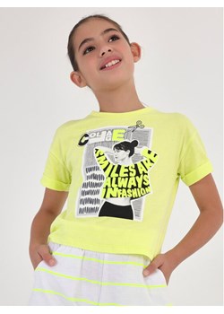 Mayoral T-Shirt 6057 Żółty ze sklepu MODIVO w kategorii Bluzki dziewczęce - zdjęcie 181086108