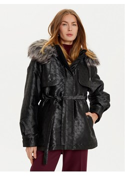 Guess Parka Elly W4BL35 WFIR2 Czarny Regular Fit ze sklepu MODIVO w kategorii Parki damskie - zdjęcie 181086109