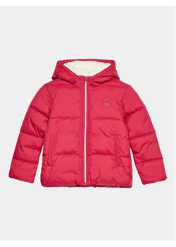 United Colors Of Benetton Kurtka zimowa 2SJ1CN02I Różowy Regular Fit ze sklepu MODIVO w kategorii Kurtki dziewczęce - zdjęcie 181086139