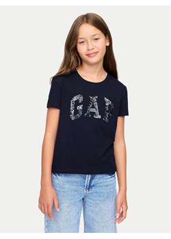 Gap T-Shirt 628663 Granatowy Regular Fit ze sklepu MODIVO w kategorii Bluzki dziewczęce - zdjęcie 181086227