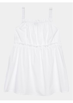 United Colors Of Benetton Sukienka codzienna 4EW7GV00T Biały Regular Fit ze sklepu MODIVO w kategorii Ubranka do chrztu - zdjęcie 181086389