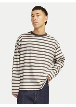 Jack&Jones Longsleeve Islington 12273202 Beżowy Loose Fit ze sklepu MODIVO w kategorii T-shirty męskie - zdjęcie 181086486