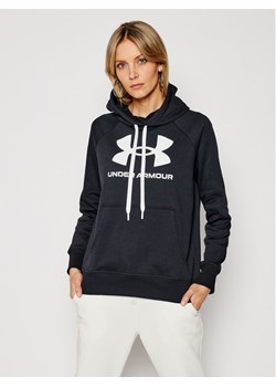 Under Armour Bluza Ua Rival Fleece Logo 1356318 Czarny Loose Fit ze sklepu MODIVO w kategorii Bluzy damskie - zdjęcie 181086508