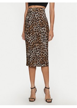 Elisabetta Franchi Spódnica midi GO-0694-7E2-V380 Brązowy Slim Fit ze sklepu MODIVO w kategorii Spódnice - zdjęcie 181086547