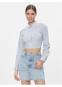 Tommy Jeans Koszula DW0DW17344 Błękitny Slim Fit ze sklepu MODIVO w kategorii Koszule damskie - zdjęcie 181086578