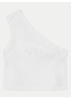 Guess Top J5GI27 KCSK4 Biały Slim Fit ze sklepu MODIVO w kategorii Bluzki dziewczęce - zdjęcie 181086725