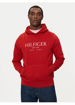 Tommy Hilfiger Bluza MW0MW35523 Czerwony Regular Fit ze sklepu MODIVO w kategorii Bluzy męskie - zdjęcie 181086857