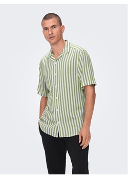 Only & Sons Koszula 22013267 Zielony Regular Fit ze sklepu MODIVO w kategorii Koszule męskie - zdjęcie 181086876