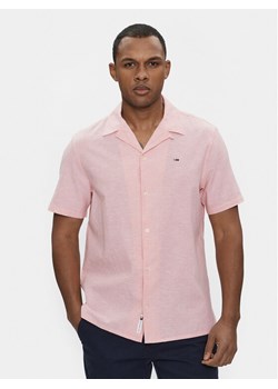 Tommy Jeans Koszula Camp DM0DM18963 Różowy Regular Fit ze sklepu MODIVO w kategorii Koszule męskie - zdjęcie 181087646