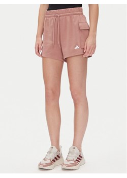 adidas Szorty sportowe Essentials Small Logo JC5703 Różowy Loose Fit ze sklepu MODIVO w kategorii Szorty - zdjęcie 181087698