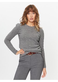 Polo Ralph Lauren Sweter 211910421013 Szary Regular Fit ze sklepu MODIVO w kategorii Swetry damskie - zdjęcie 181087859