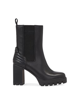 Calvin Klein Jeans Botki Platform Chelsea Lth Wn YW0YW01140 Czarny ze sklepu MODIVO w kategorii Botki - zdjęcie 181087877