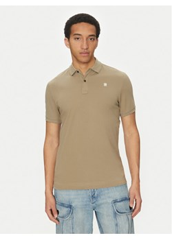 G-Star Raw Polo Dunda D11595-5864 6057 Khaki Slim Fit ze sklepu MODIVO w kategorii T-shirty męskie - zdjęcie 181088016