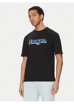 HUGO T-Shirt Nugibol 50542932 Czarny Regular Fit ze sklepu MODIVO w kategorii T-shirty męskie - zdjęcie 181088149