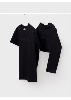 Mayoral Komplet bluza i sukienka 7986 Czarny Regular Fit ze sklepu MODIVO w kategorii Komplety chłopięce - zdjęcie 181088215