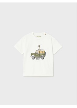Mayoral T-Shirt 1029 Biały Regular Fit ze sklepu MODIVO w kategorii Koszulki niemowlęce - zdjęcie 181088239