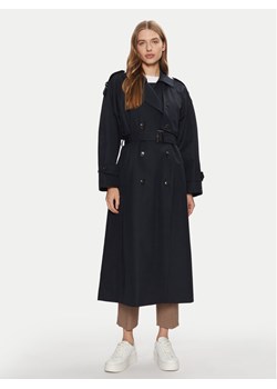 Tommy Hilfiger Trencz WW0WW45918 Granatowy Oversize ze sklepu MODIVO w kategorii Płaszcze damskie - zdjęcie 181088397