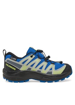 Salomon Trekkingi Xa Pro V8 Waterproof L47729600 Niebieski ze sklepu MODIVO w kategorii Buty trekkingowe dziecięce - zdjęcie 181088426