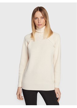 Calvin Klein Golf K20K205092 Écru Relaxed Fit ze sklepu MODIVO w kategorii Swetry damskie - zdjęcie 181088596