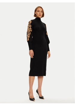 Luisa Spagnoli Sukienka dzianinowa Maioliche 58400 Czarny Loose Fit ze sklepu MODIVO w kategorii Sukienki - zdjęcie 181088598