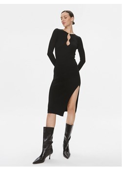 Pinko Sukienka dzianinowa Leone 101845 A15S Czarny Slim Fit ze sklepu MODIVO w kategorii Sukienki - zdjęcie 181088917