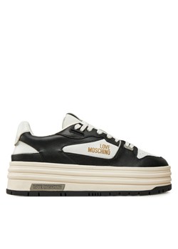 LOVE MOSCHINO Sneakersy JA15356G0LIAI00A Czarny ze sklepu MODIVO w kategorii Buty sportowe damskie - zdjęcie 181088969