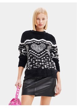Desigual Sweter 23WWJF56 Czarny Regular Fit ze sklepu MODIVO w kategorii Swetry damskie - zdjęcie 181089009
