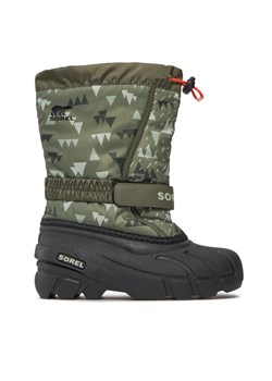 Sorel Śniegowce Youth Flurry™ Print NY3504-397 Zielony ze sklepu MODIVO w kategorii Buty zimowe dziecięce - zdjęcie 181089027
