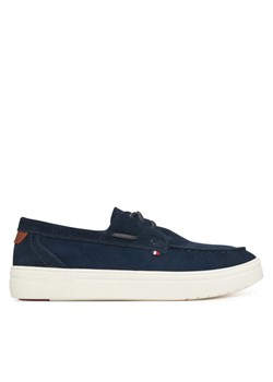 Tommy Hilfiger Półbuty Modern Light Hybrid Suede Boat S FM0FM05352 Granatowy ze sklepu MODIVO w kategorii Mokasyny męskie - zdjęcie 181089129