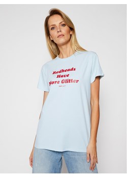 PLNY LALA T-Shirt Redheads PL-KO-CL-00202 Błękitny Classic Fit ze sklepu MODIVO w kategorii Bluzki damskie - zdjęcie 181089266