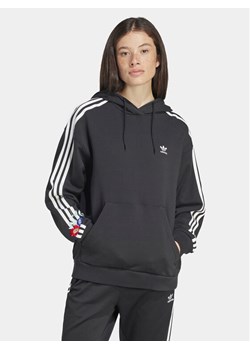 adidas Bluza Graphics Floral IU2515 Czarny Loose Fit ze sklepu MODIVO w kategorii Bluzy damskie - zdjęcie 181089307