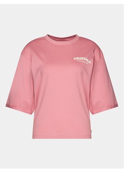 Outhorn T-Shirt OTHAW23TTSHF0927 Różowy Regular Fit ze sklepu MODIVO w kategorii Bluzki damskie - zdjęcie 181089678