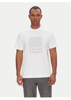 BOSS T-Shirt Tee Print Striped C 50537845 Biały Relaxed Fit ze sklepu MODIVO w kategorii T-shirty męskie - zdjęcie 181089698